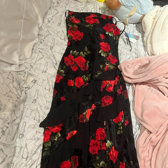 BCX Dresses & Skirts - Macys formal black and red dress, gothic formal